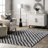 Dominique Abstract Checkered Fringe Area Rug-86514677