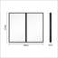 Armoire à pharmacie 26 po x 30 po à fixation murale ou encastrée en métal noir avec miroir