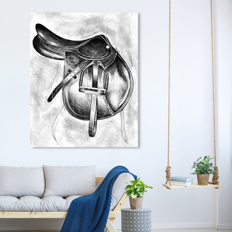 Saut à la ferme - Peinture sur toile, Toile tendue, H 45 po x l 36 po