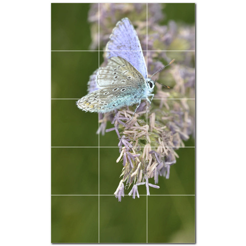 4.25 in. x 4.25 in. Ceramic Decorative Mural