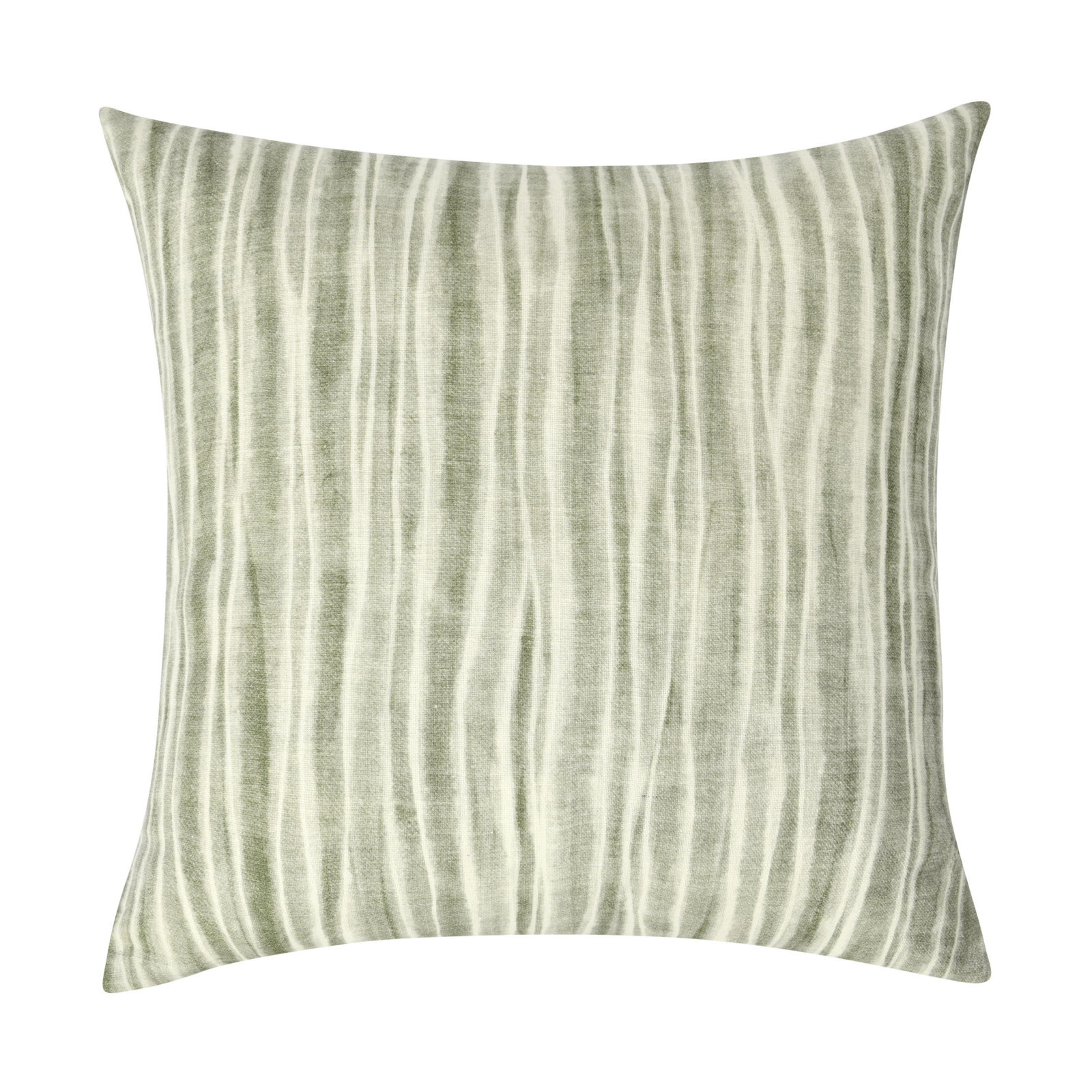 Holston 22" Cotton Fabric Throw Pillow, Green