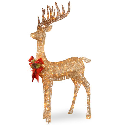 The Holiday Aisle® 48in. Standing Reindeer with LED Lights