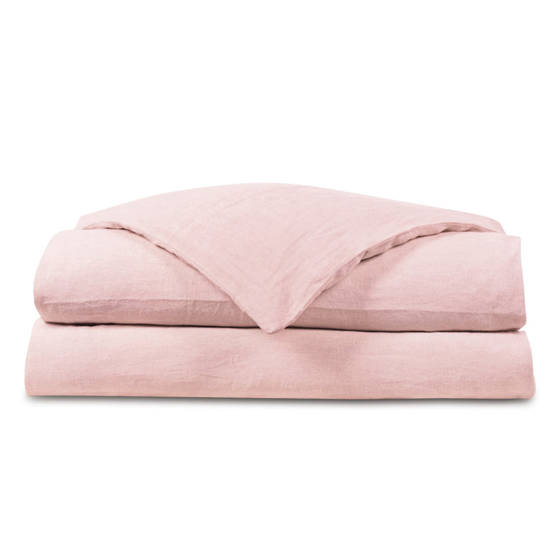 Shiloh Linen Duvet Cover, Petal, Full Duvet Cover