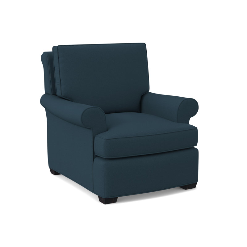 Chaise Manning, Ébène vintage, Mélange de polyester lagon Margaret