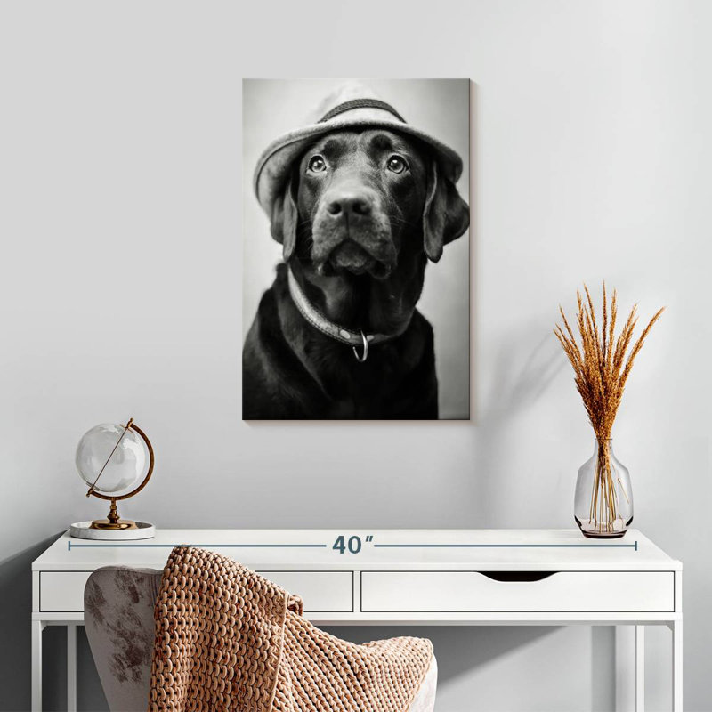 Brampt Black Labrador Boss, 24" H x 16" W
