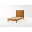 Lit plateforme en bois d'acacia Cohron avec pieds évasés -1940066266-1940066270