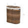 Handwoven Double Lidded Oval Hamper Sorter