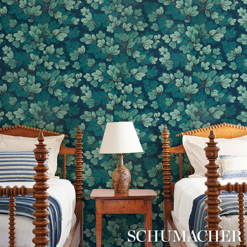 Floral Paper Wallpaper Roll, Midnight