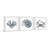 Lage " Bluish-Gray Sea " by Parvez Taj 3 - Pieces Painting Print-62252089