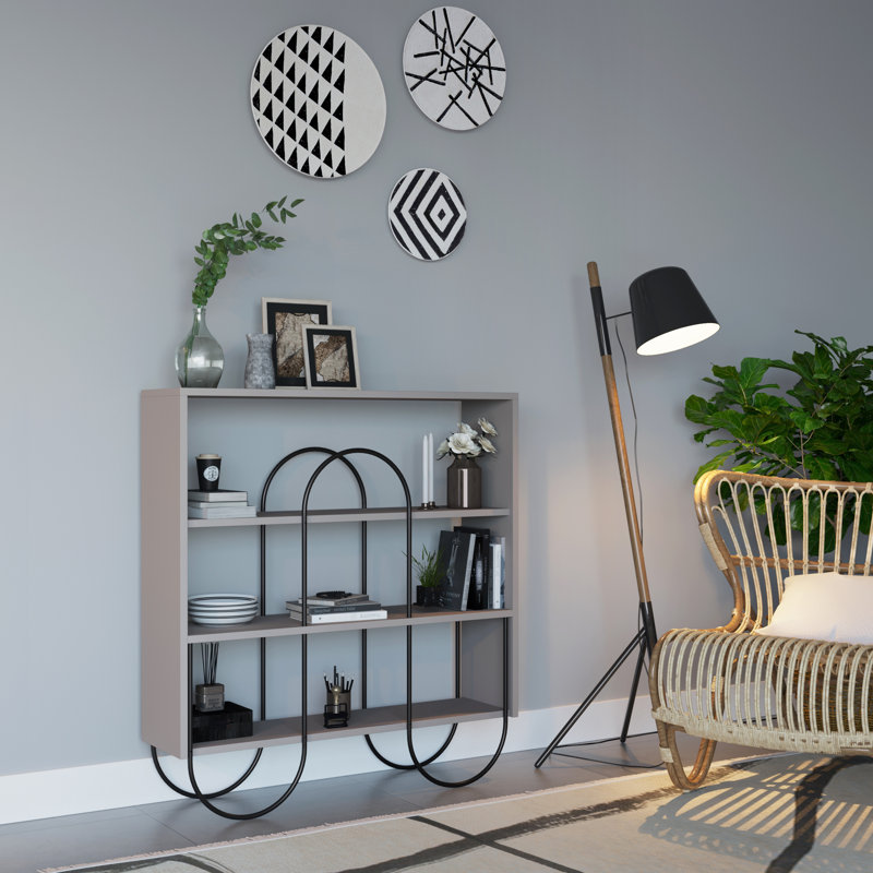 Aditi 97Cm Console Sideboard Display Unit, Light Mocha