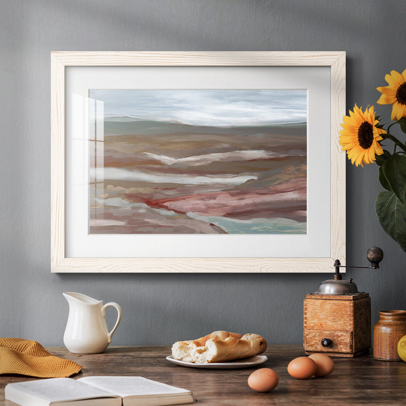 Valley Of Fall Framed On Paper Print, H 18 po x l 26 po x P 1,5 po, Blanc