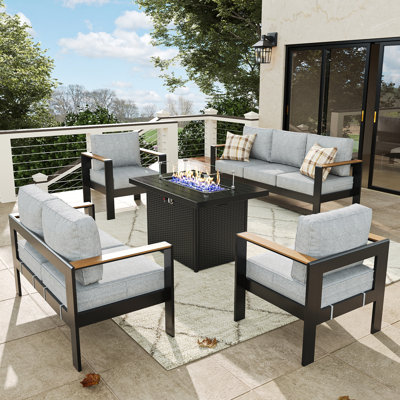 127cm Wide Patio Sofa with Cushions
