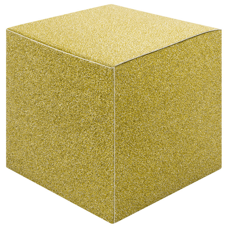 Boîte de glissement de don paillettes, Or
