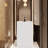 35'' Tall Stone Resin Rectangular Pedestal Bathroom Sink with Overflow