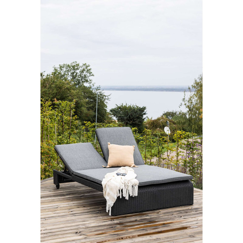 Shroyer 196cm Long Sun Lounger with Cushions