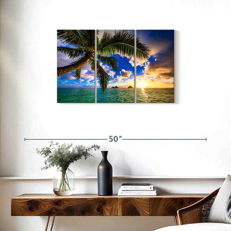 Gillard Lanikai Hawaiian Sunrise, H 20 po x l 33 po