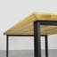 Brinegar Oak Metal Base Dining Table-983811963-983811961