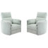 Fauteuil inclinable électrique pivotant l 40 po Carnesha (ensemble de 2)