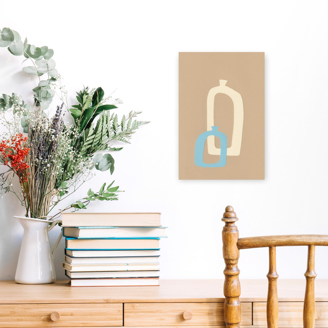 Minimalist Abstract Vases Abstract Contemporary Minimalist Wall Art Print
