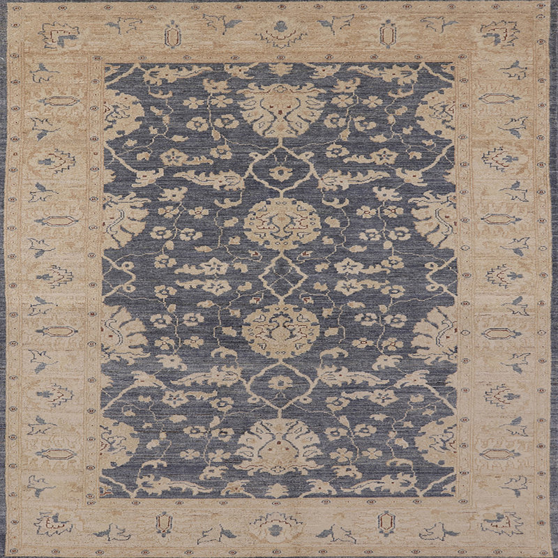 Tapis oriental brun Chadwell, Carré 8 pi
