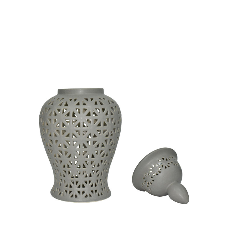 Adrienne Ceramic Ginger Jar, 46cm H x 25cm W x 25cm D