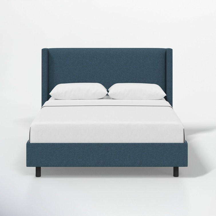Hanson Upholstered Wingback Platform Bed