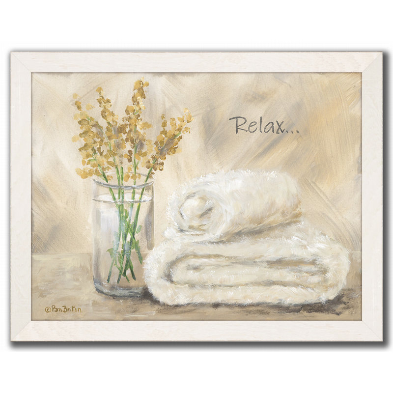 Relax in the Bath Framed Wall Art