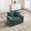 Fauteuil d'appoint avec repose-pieds Modern Chenille-846004395