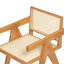 Chaise de salle à manger moderne, ensemble de 2 chaises en canne