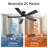 Cissline 46" 5 - Blade Flush Mount Ceiling Fan With Led Lights and Remote for Medium Room/Bedroom/Living Room-1399904791-1399904790