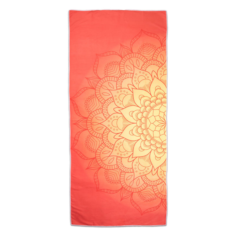Serviette de plage en microfibre Caroli, Orange