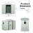 Outdoor Metal Storage Shed With Window And Metal Foundation-118230100-118230104
