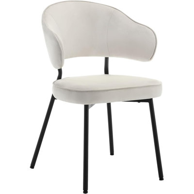 Ludvik 48 cm H Upholstered Velvet Armchair