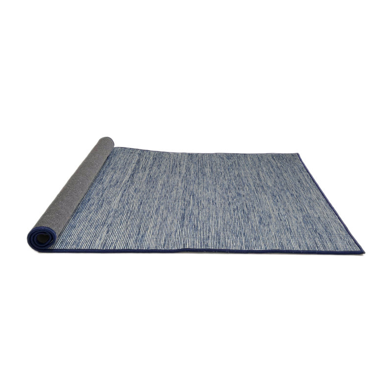 Tapis contemporain bleu, Rond 5 pi