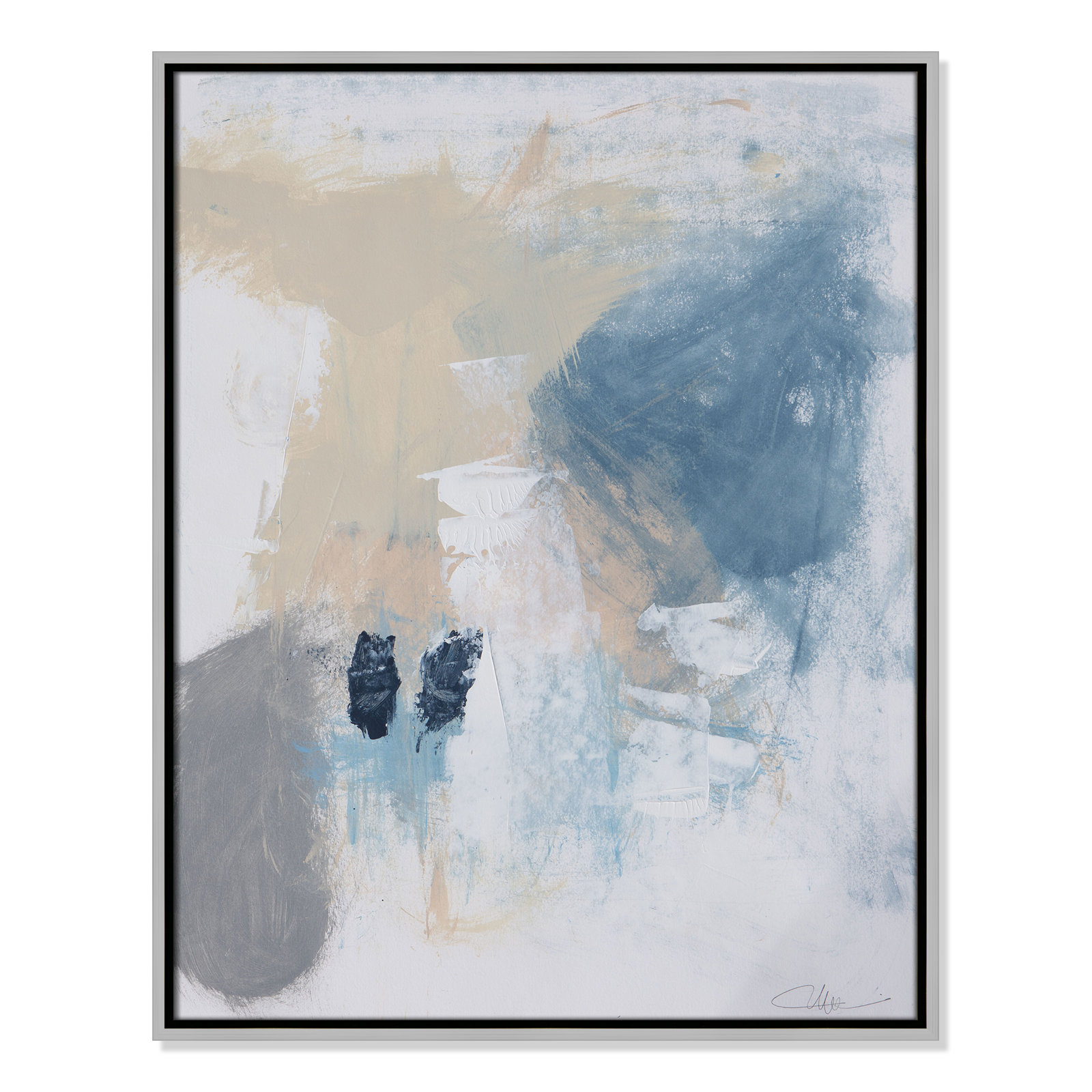 Coastal Carnival II Print by Casa Fine Arts, No Mat, 29.5" H x 23.5" W x 2" D, Silver Floater Framed Canvas