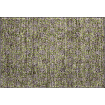 Premium Machine Washable Prisco Olive Rug