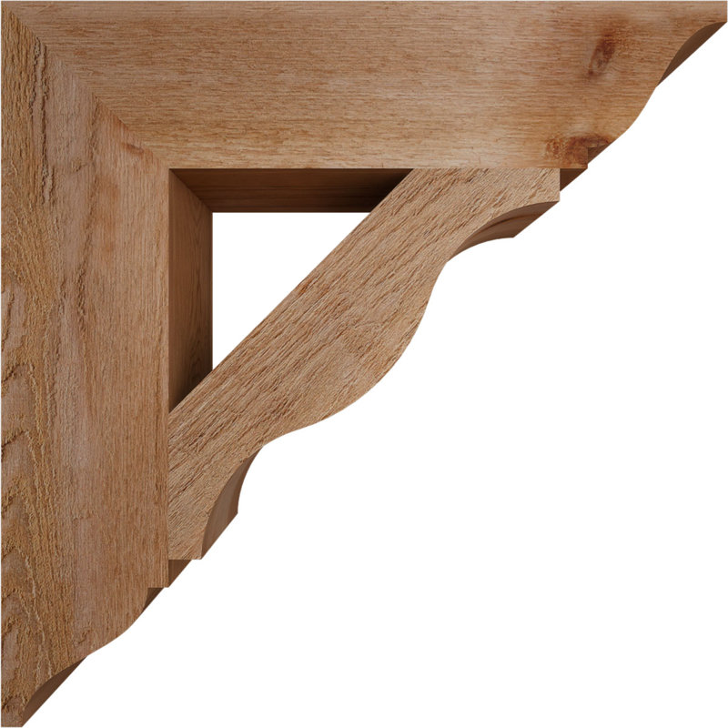 Support traditionnel Funston, H 26 po x l 6 po x P 26 po, Cèdre rouge de l'Ouest, Scié brut