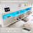 Bed Frame with Storage Headboard, LED Lights/Storage Headboard Charging Station, Modern 4-Drawers with Fluted King Size Wood Platform Bed Frame-339848199-339848249