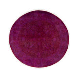 Overdyed One-of-a-Kind 4' 1" X 4' 1" Hand Knotted Area Rug