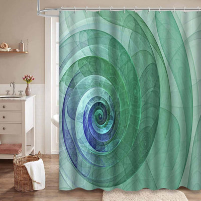 Rideau de douche Spiral Fractal