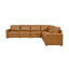 Canapé modulaire inclinable en cuir 132 po Hudson-406931596