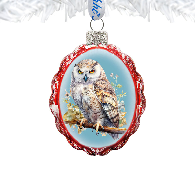 Décoration de Noël suspendue hibou