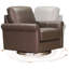 Fauteuil pivotant en cuir Pruszkow-104707285