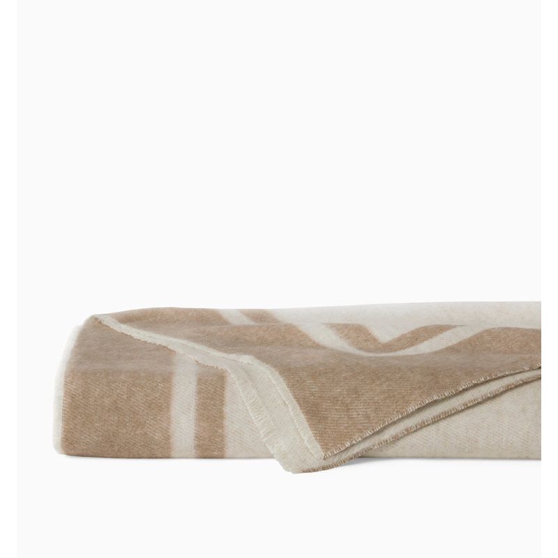 Viletta Quilted Throw Blanket, Beige/Oat