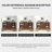 62.99"Solid Wood Oak brown Sideboard