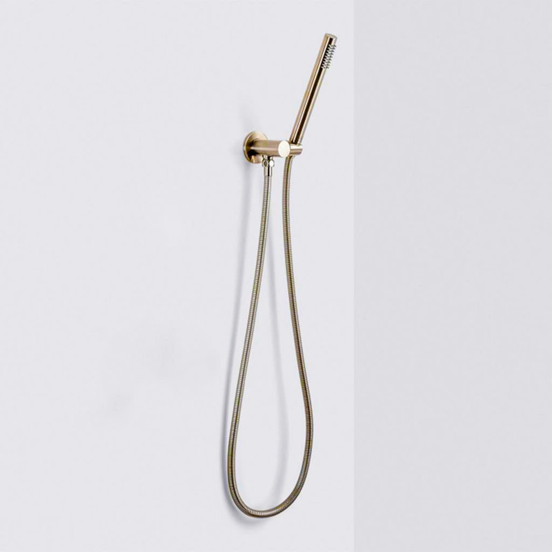 Metro 2-3 Way Thermostatic Trim Complete Shower Set - Ceiling Mount - 12" Brass, Polished Nickel
