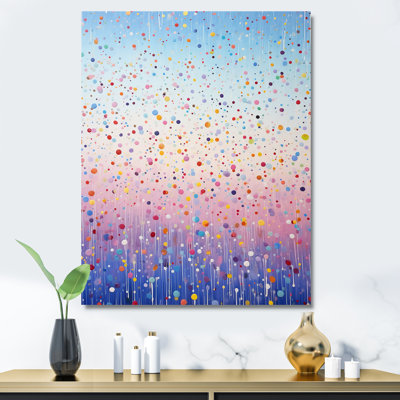 Minimalisme arc-en-ciel I - reproduction sur toile abstraite_105663