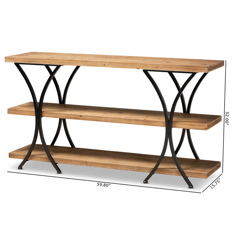 Mukrime 58.8'' Unfinished Console Table
