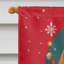 Drapeau de maison de Noël en polyester à double face H 40 po x l 28 po