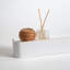 Porte-manteau mural « Toke » - Porte-manteau au design moderne avec crochets muraux dissimulés - Panneau en placage de bois massif - Blanc-136150965